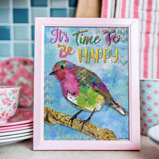 Be Happy Bird Art Print