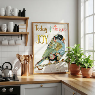 Choose Joy Bird Art Print