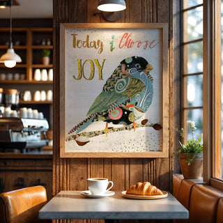 Choose Joy Bird Art Print