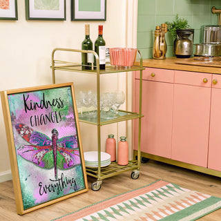 Kindness Dragonfly Art Print