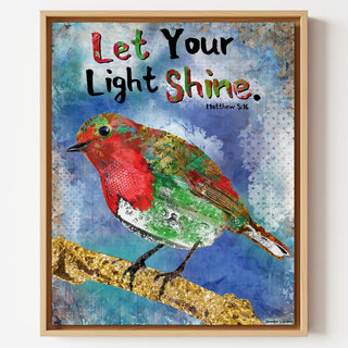 Shine Christmas Bird - Bright Positive Quote