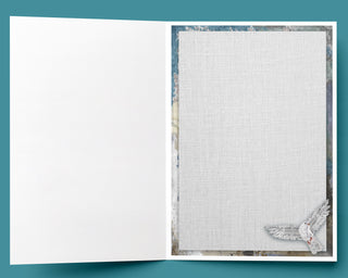 Let Go Dove Greeting Card - Inspirational Quote Bird Art