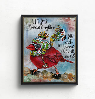 Let Joy Bird Art Print