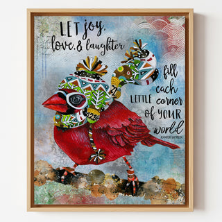 Let Joy Bird Art Print