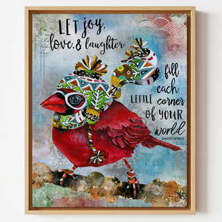 Let Joy Bird Art Print