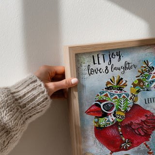 Let Joy Bird Art Print