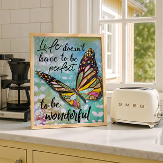 Wonderful Life Butterfly Art Print