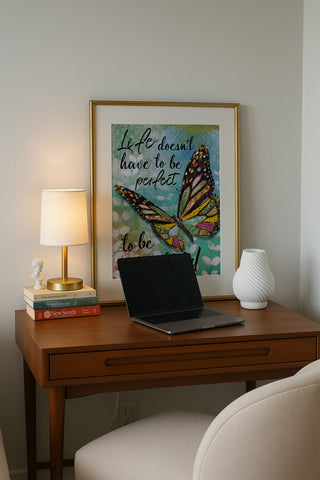 Wonderful Life Butterfly Art Print