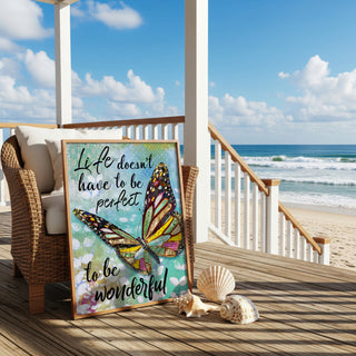 Wonderful Life Butterfly Art Print