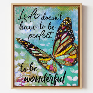 Wonderful Life Butterfly Art Print