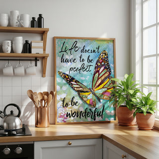 Wonderful Life Butterfly Art Print