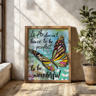 Wonderful Life Butterfly Art Print