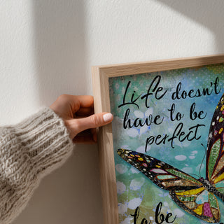 Wonderful Life Butterfly Art Print
