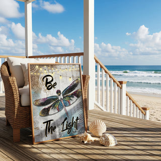 Be The Light Dragonfly Art Print