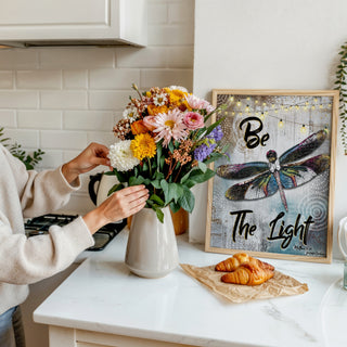 Be The Light Dragonfly Art Print