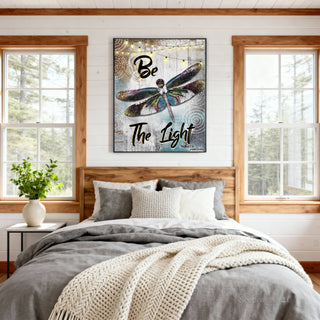 Be The Light Dragonfly Art Print