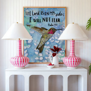 No Fear Hummingbird Art Print