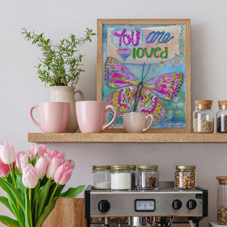 You Are Loved Butterfly Art Print