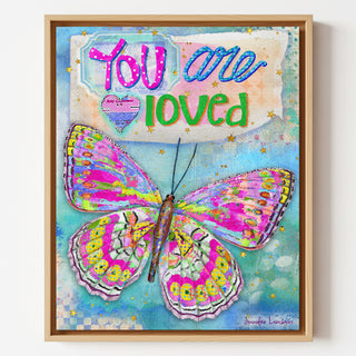 You Are Loved Butterfly Art Print