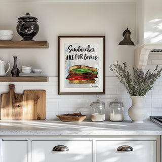 Sandwiches Are For Lovers Art Print
