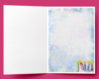 Make A Wish Greeting Card - Birthday Art Notecard