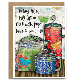 Joy & Love Coffee Greeting Card