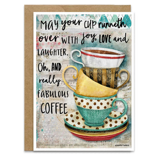 Love & Laughter Coffee Greeting Card