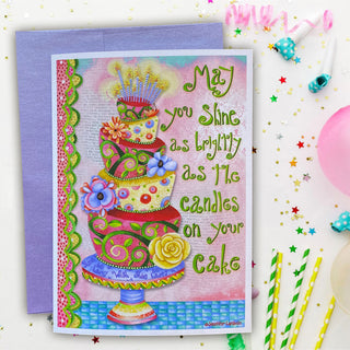 Shine Brightly Birthday Greeting Card
