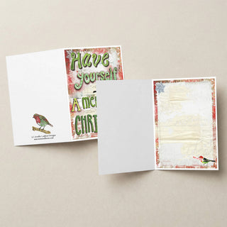 Merry Little Christmas Greeting Card - Love & Hope Bird