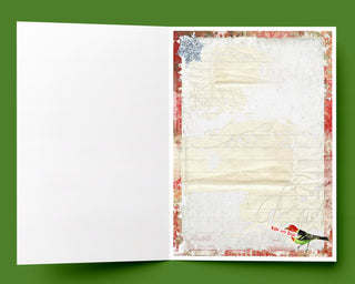 Merry Little Christmas Greeting Card - Love & Hope Bird