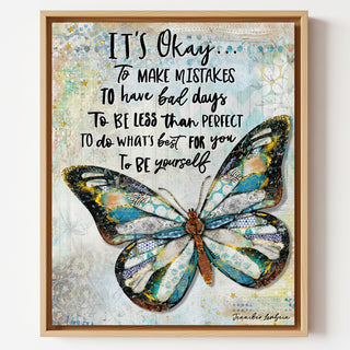 It's Okay Butterfly Art Print
