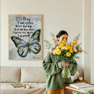 It's Okay Butterfly Art Print