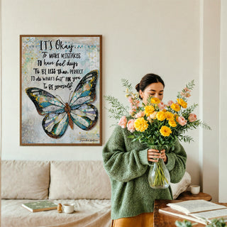 It's Okay Butterfly Art Print