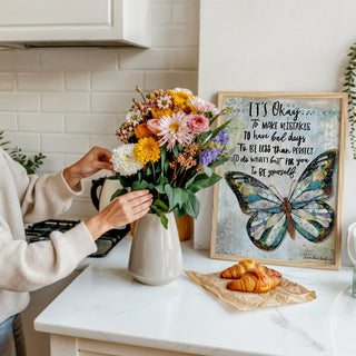It's Okay Butterfly Art Print
