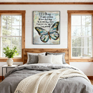 It's Okay Butterfly Art Print