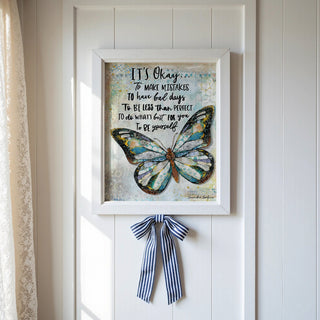 It's Okay Butterfly Art Print