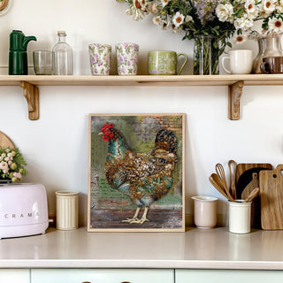 Paris Hen Art Print
