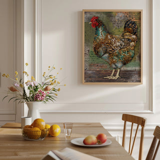 Paris Hen Art Print