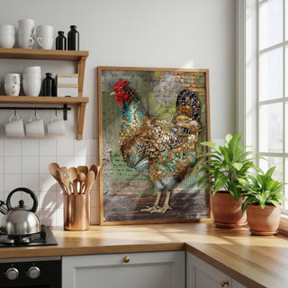 Paris Hen Art Print