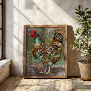 Paris Hen Art Print