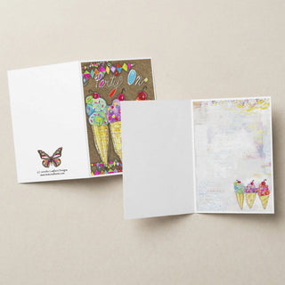 Party On Ice Cream Greeting Card