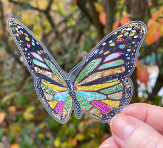 Patchwork Butterfly Sticker