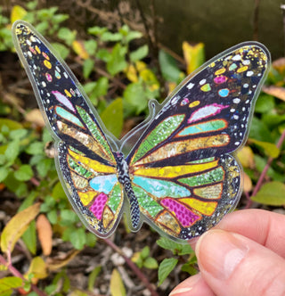 Patchwork Butterfly Sticker
