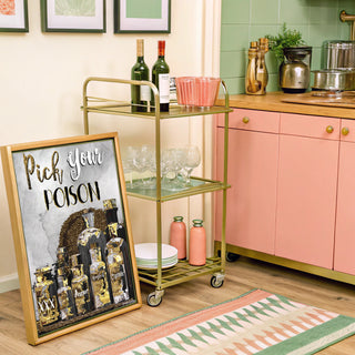 Pick Your Poison Wall Decor - Halloween Bar & Kitchen Quote