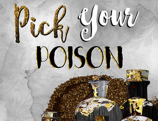 Pick Your Poison Wall Decor - Halloween Bar & Kitchen Quote