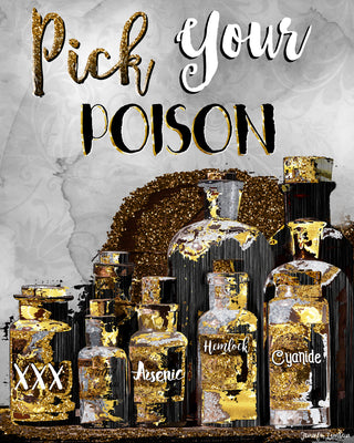 Pick Your Poison Wall Decor - Halloween Bar & Kitchen Quote