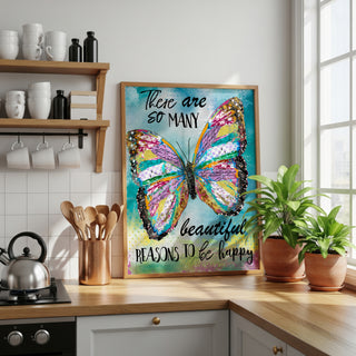 Beautiful Reasons Butterfly Art Print