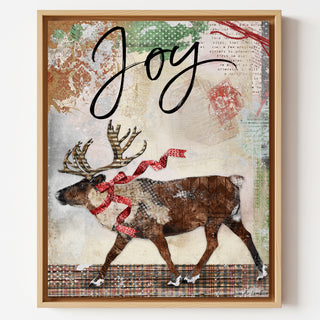 Reindeer Joy Art Print - Winter Woodland Animal