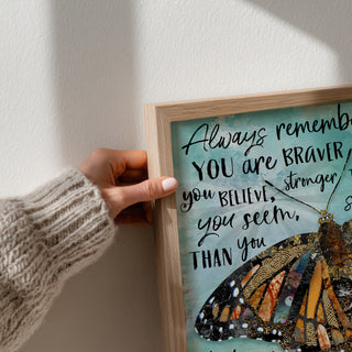 Always Believe Butterfly Art print