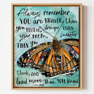 Always Believe Butterfly Art print